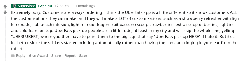 Via Reddit: https://www.reddit.com/r/starbucks/comments/ai3otq/uber_eats/eekuynv/